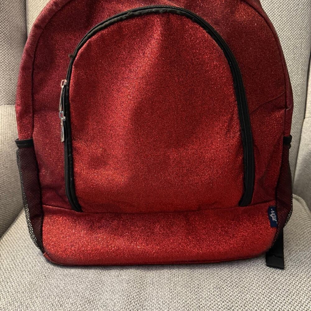 N Gill red glitter backpack